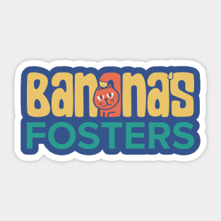 Banana's Fosters (front & back logos) Sticker